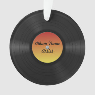 Gefälschte benutzerdefinierte Vinyl-Schallplatte Ornament