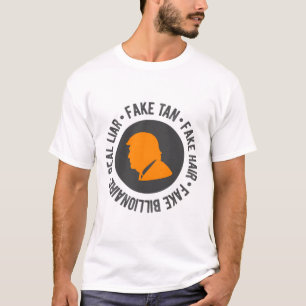 Gefälschte Haare Gebräunter Milliardär Wirklicher T-Shirt