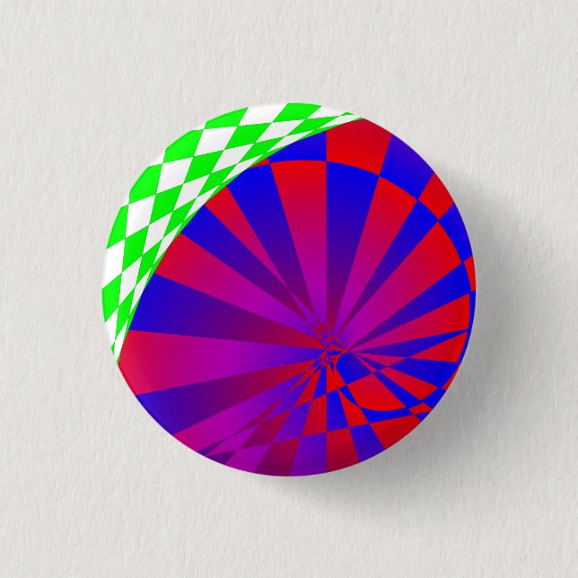 Gefaltene Abmessungen von Kenneth Yoncich Button (Vorderseite)