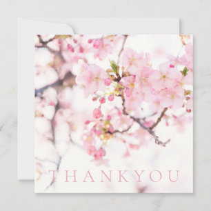 GEFALTETE DANKESKARTE: CHERRY BLOSSOM BRANCH DANKESKARTE