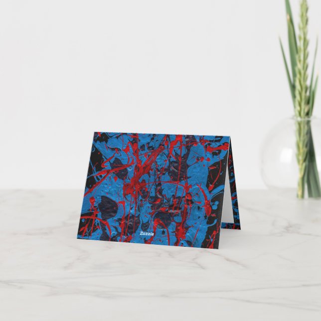 Gefaltete Dankeskarten Dankeskarte (Rückseite)