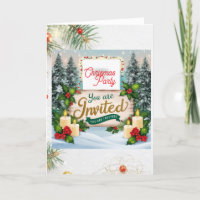 Gefaltete Einladung Chrismas