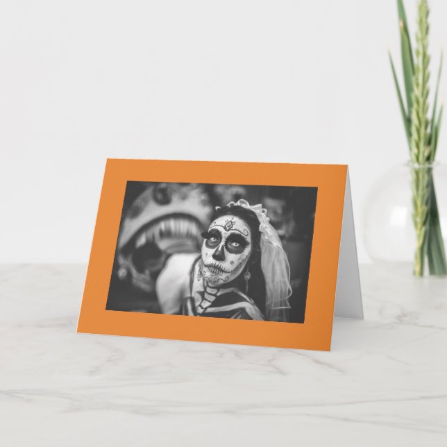 Gefaltete Gruß-Karte DIAS DE LOS MUERTOS Karte (Vorderseite)