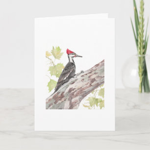 Gefaltete Karte - Buntspecht - 5x7" leer