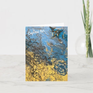 Gefaltete Mitteilungskarte