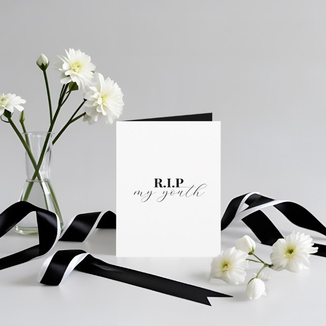 Gefaltete R.I.P. Einladung meiner Jugend zum 30. G (Von Creator hochgeladen)