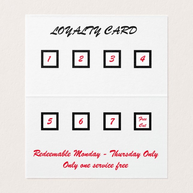 Gefaltete Visitenkarten (Innenseite Aufgefaltet)