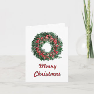 Gefaltete Weihnachtskarte Feiertagskarte
