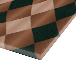 Gefaltetes Harlequin,Braunschwarz-15x11-SCHNITTSTE Schneidebrett