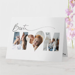 Gefaltetes Herz Mama Muttertag Karte