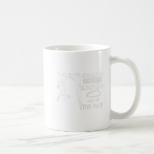 Gefangen abgeschlossen und auf dem Klettermädchen Kaffeetasse