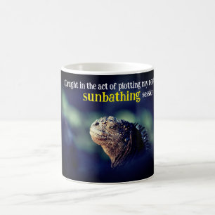 Gefangen in der Tat Marine-Leguana Kaffeetasse