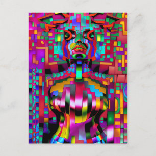 Gefangen in einem Teleportal Glitch - Ken Gage Art Postkarte