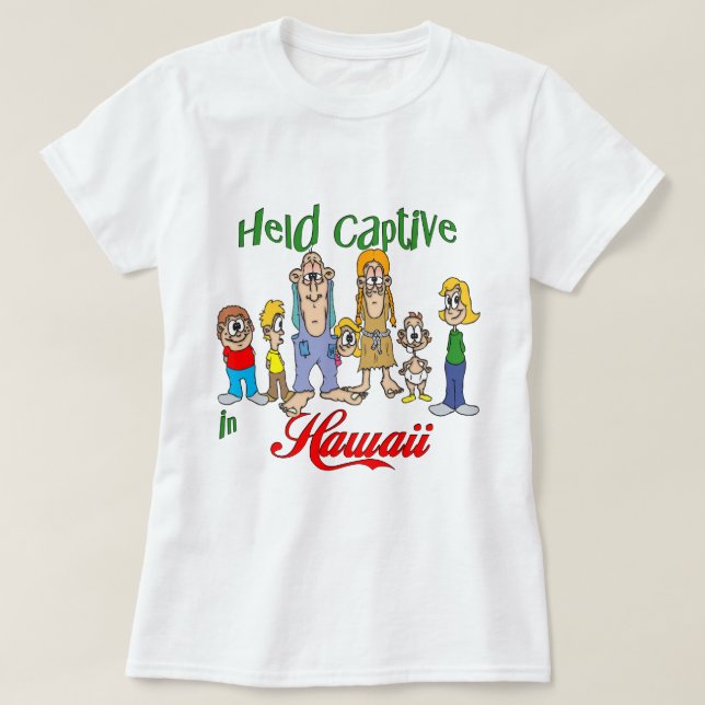 Gefangen in Hawaii T-Shirt (Design vorne)