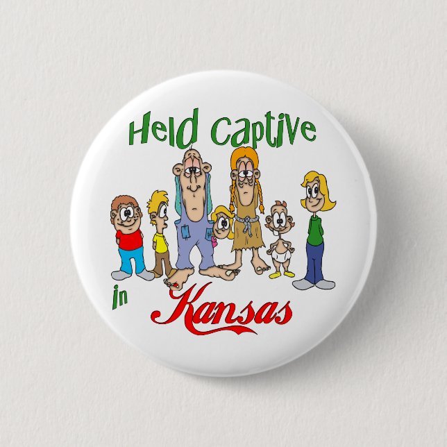 Gefangen in Kansas Button (Vorderseite)