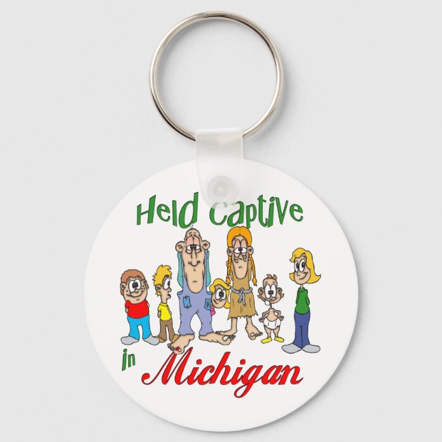 Gefangen in Michigan Schlüsselanhänger (Vorderseite)