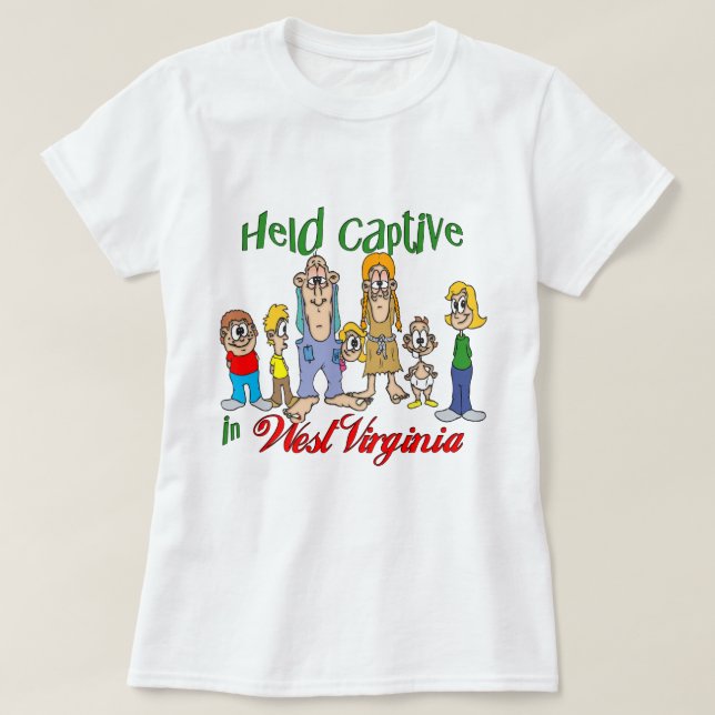 Gefangen in West Virginia T-Shirt (Design vorne)