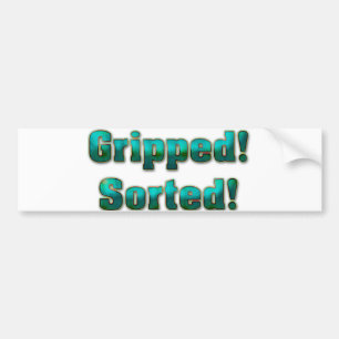Gefangen! sortiert! autoaufkleber