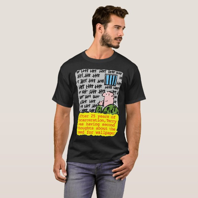 Gefangene im Gefängnis braucht nicht die Spitze de T-Shirt (Vorne ganz)