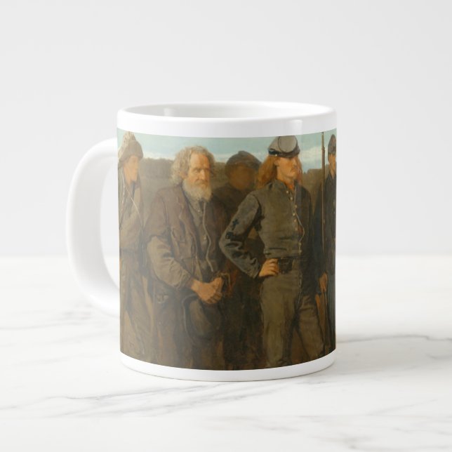 Gefangene von vorne Jumbo-Tasse (Vorderseite Links)