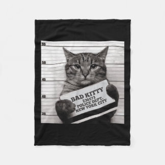 Gefangeneninhaftierer Bad Kitty Mugshot für Männer Fleecedecke