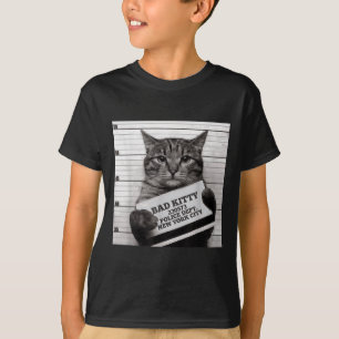 Gefangeneninhaftierer Bad Kitty Mugshot für Männer T-Shirt
