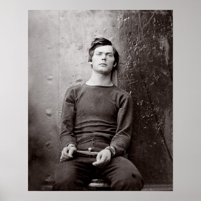 Gefangenenportrait, 1865. Vintages Foto Poster (Vorne)