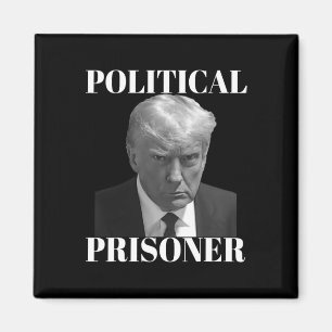 Gefangener Donald J. Trump Black &amp; White Mugsh Magnet