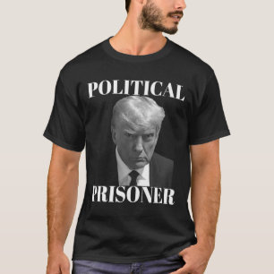Gefangener Donald J. Trump Black & White Mugsh T-Shirt
