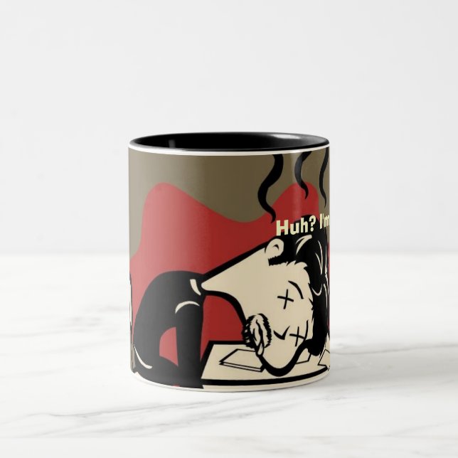 Gefangenes Schlafen Zweifarbige Tasse (Mittel)