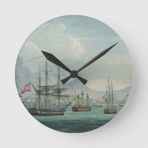 Gefangennahme der Maria Riggersbergen am 18. Runde Wanduhr