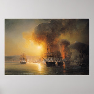 Gefangennahme des Forts von Heilig-Jean-d'Ulloa Poster