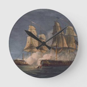 Gefangennahme des Thetis durch HMS-Amethyst, 10. Runde Wanduhr