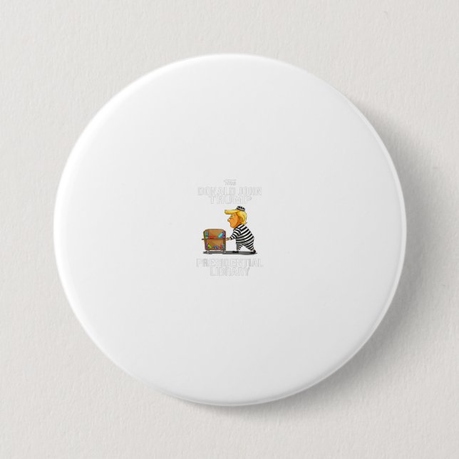 Gefangenschaft Trumps Präsidentenbibliothek Funny  Button (Vorderseite)