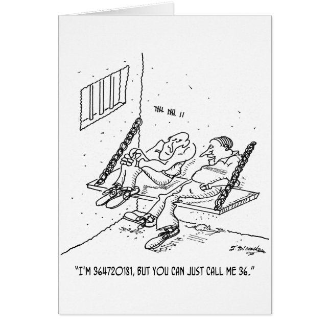 Gefängnis-Cartoon 3826 (Vorne)