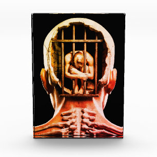 Gefängnis des Geistes – Surrealistische konzeption Fotoblock