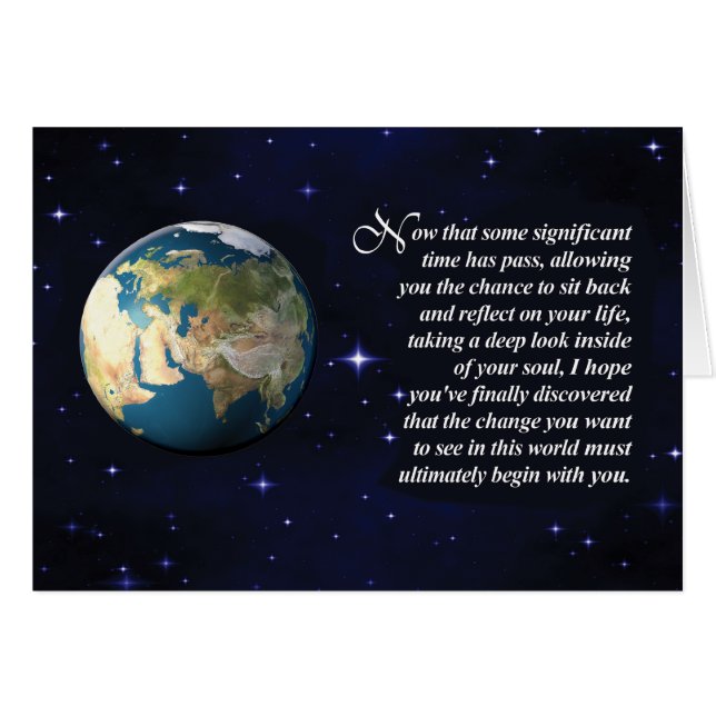 Gefängnis-Karten - ändern Sie die Welt (Vorderseite (Horizontal))