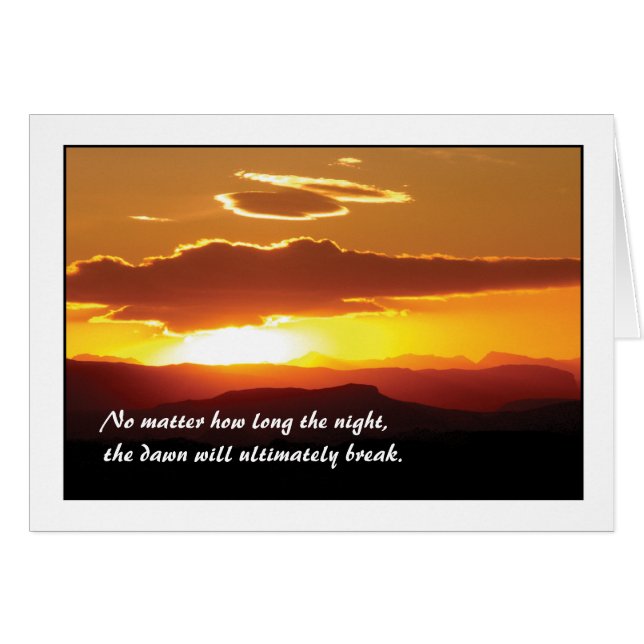 Gefängnis-Karten - Dämmerung bricht (Vorderseite (Horizontal))