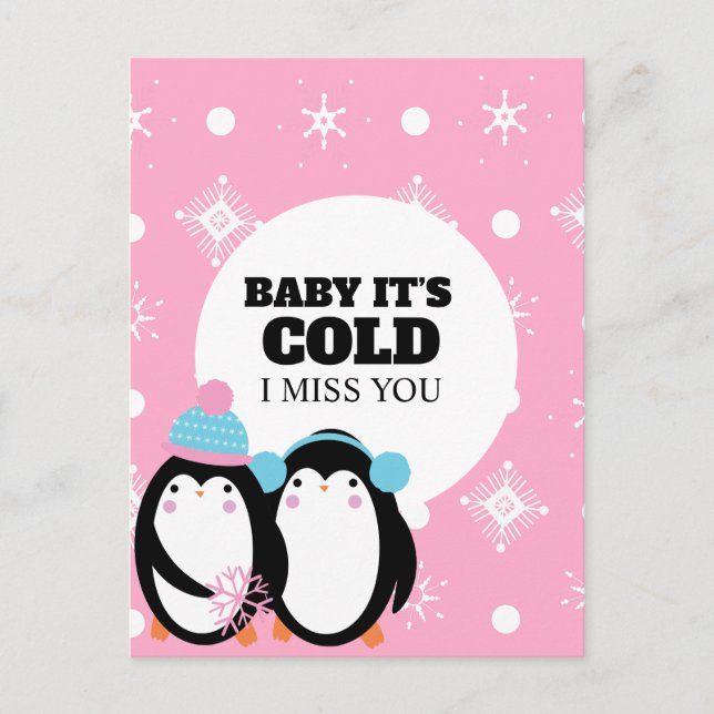 Gefängnis Langstrecken Winterliebe Postkarte (Vorderseite)