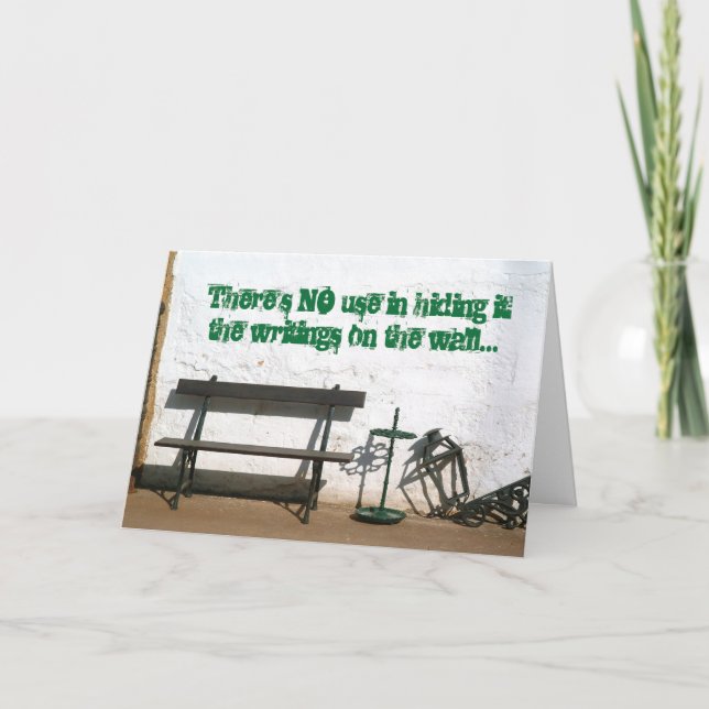 Gefängniskarten - Schreiben an die Mauer Karte (Vorderseite)