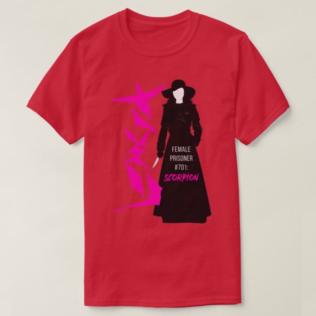 Gefängniswärterin 701 Skorpion T-Shirt (Design vorne)