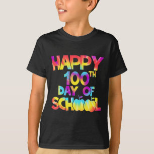 Gefärbte Krawatte 100 Schultage 100 Schultag T-Shirt