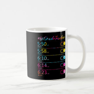 Gefärbte Krawatte 1. Klasse Lehrer Bewertung Alarm Kaffeetasse