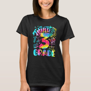 Gefärbte Krawatte 3. Grade Graffiti 3. Stufe zurüc T-Shirt