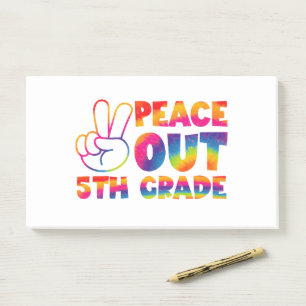 Gefärbte Krawatte 5. Klasse Post-it Klebezettel