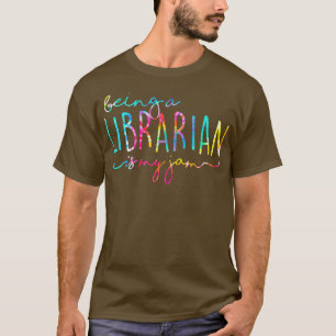 Gefärbte Krawatte als Bibliothekarin ist mein Jam T-Shirt