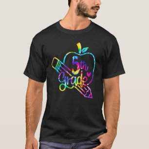 Gefärbte Krawatte Apfelstift 5. Klasse zurück zur T-Shirt