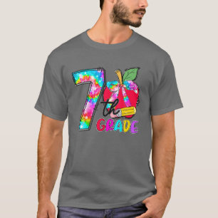 Gefärbte Krawatte Apple 7. Klasse Lehrer zurück zu T-Shirt