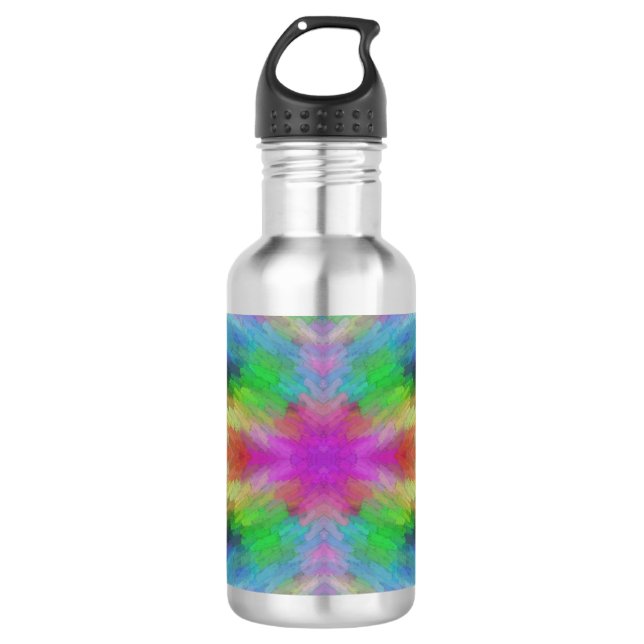 Gefärbte Krawatte Art Edelstahlflasche (Vorderseite)