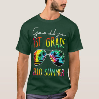 Gefärbte Krawatte Auf Wiedersehen 1. Klasse Hallo  T-Shirt
